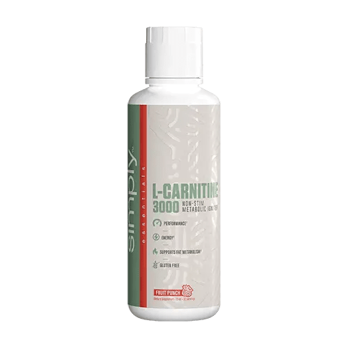 Simply L-Carnitine 3000mg Fruit Punch -32 servings – wheyupnutrition.com